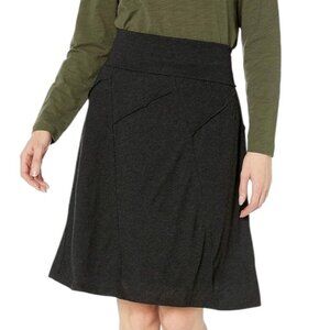 prAna Daphne Skirt Sustainable Comfort Women Small Lounge Minimalist Earthy Grey